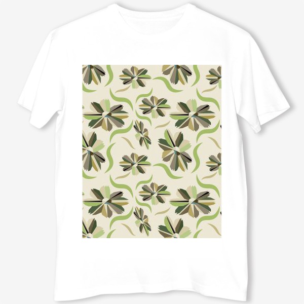 Футболка «abstract seamless floral pattern exotic shapes»