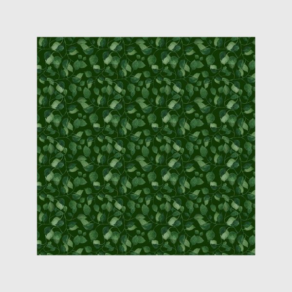 Шторы «Природа растения листочки зелень эко паттерн»