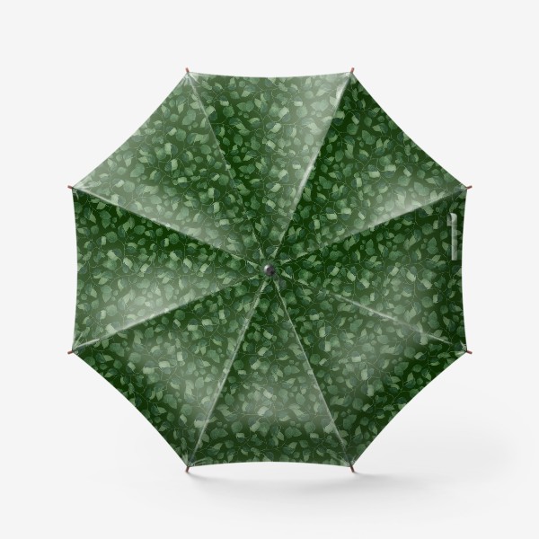 Зонт «Природа растения листочки зелень эко паттерн»