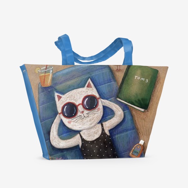 Пляжная сумка «Умная кошка. Том 3»