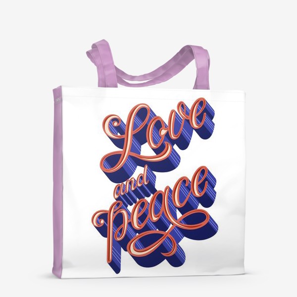 Сумка-шоппер «Love and peace»