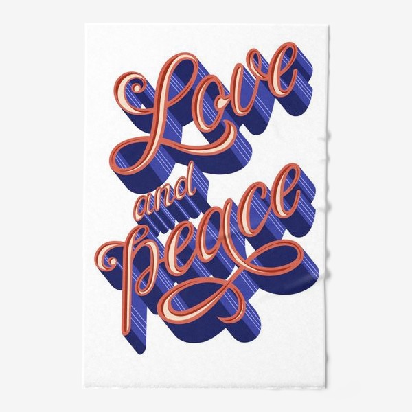 Полотенце «Love and peace»
