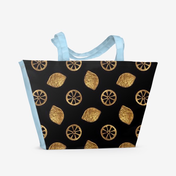 Пляжная сумка «Золотые лимоны»