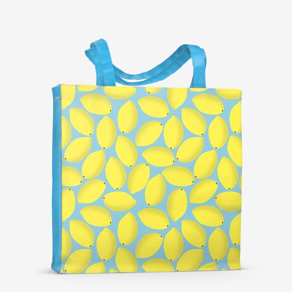 Сумка-шоппер «Лимоны на мятном фоне»