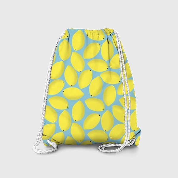 Рюкзак «Лимоны на мятном фоне»