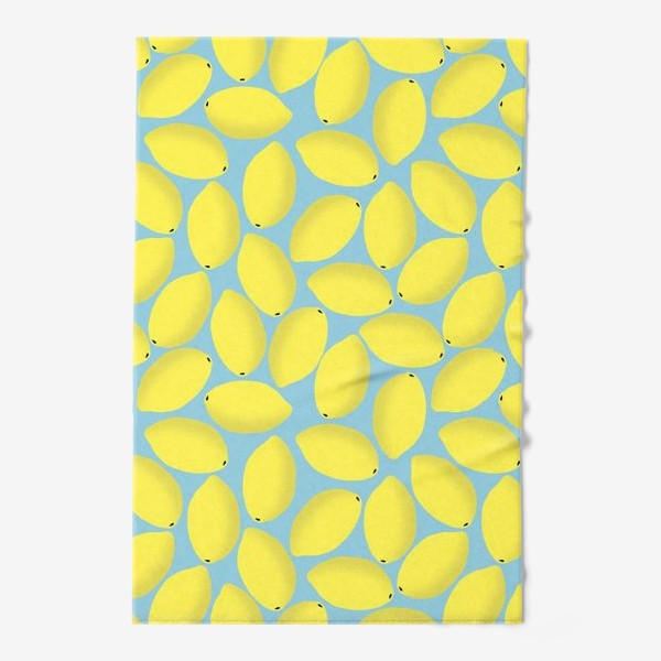 Полотенце «Лимоны на мятном фоне»