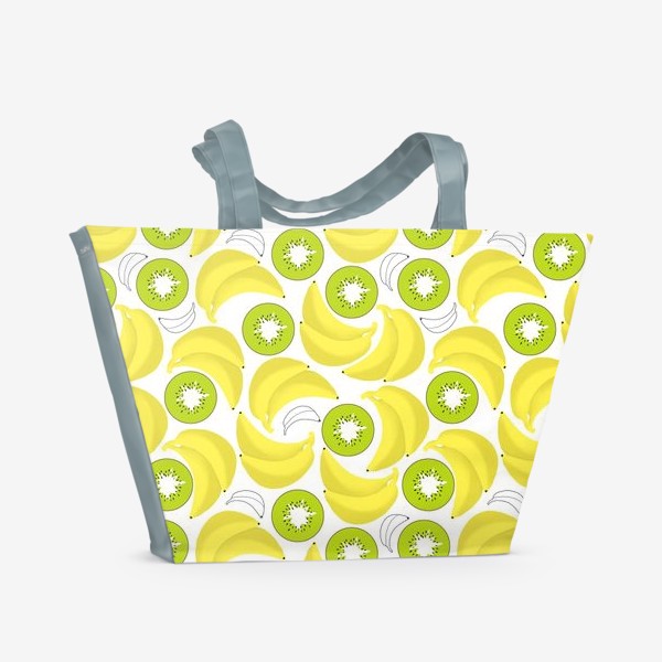 Пляжная сумка «Бананы и киви»