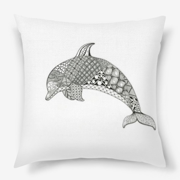 Подушка «Медитативный дельфин»