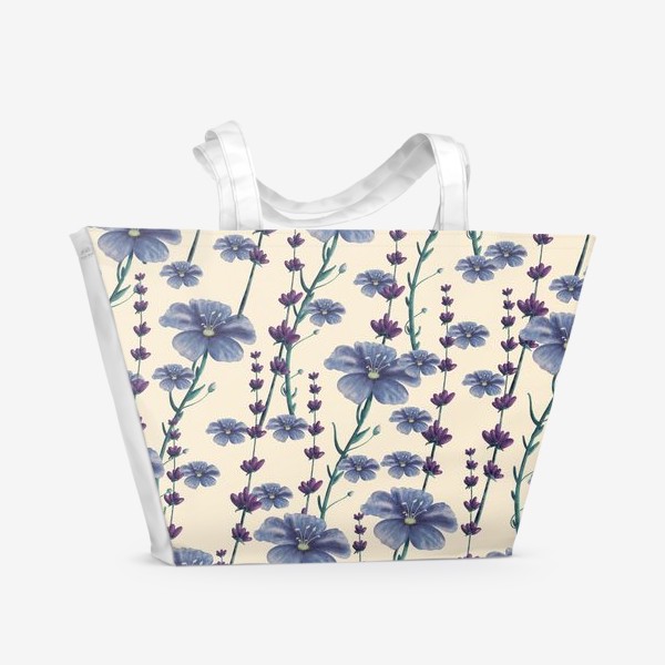 Пляжная сумка «цветочный мотив»