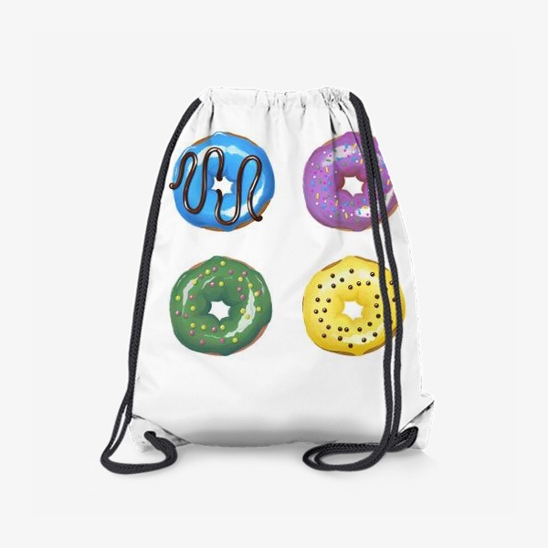 Рюкзак «цветные пончики»