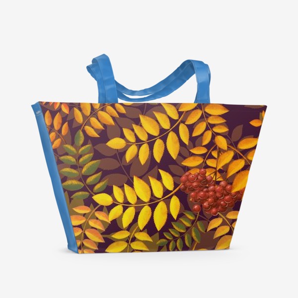 Пляжная сумка «лиственный паттерн»