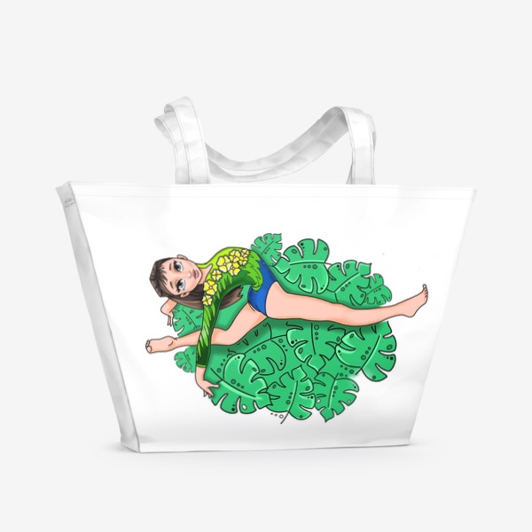 Пляжная сумка «гимнастка. тропики»