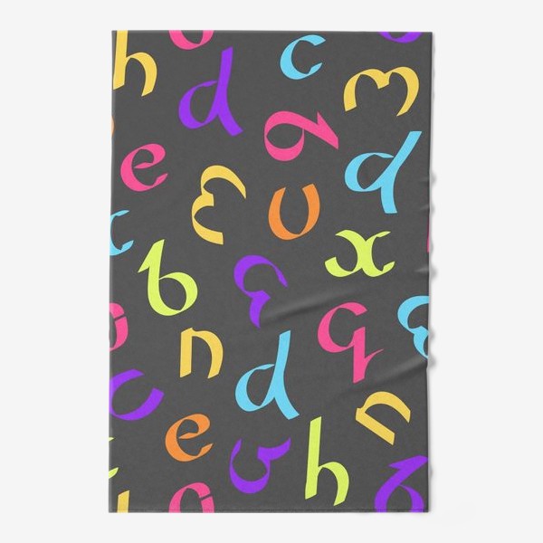 Полотенце «Яркие буквы»