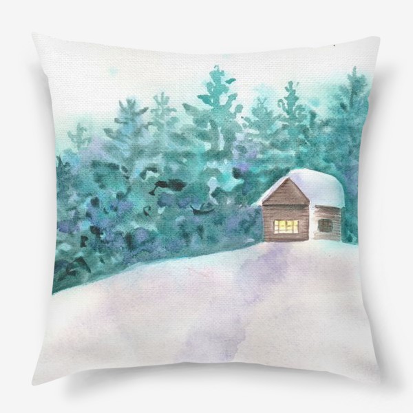 Подушка «Зимний домик»