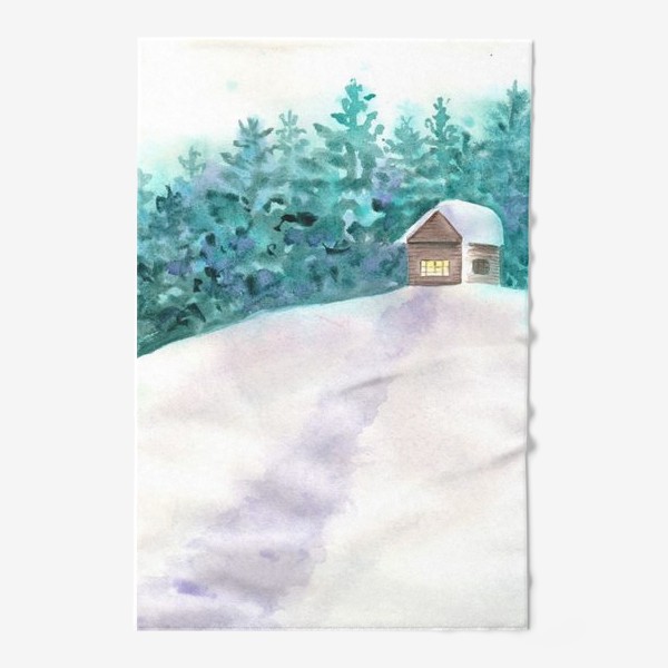 Полотенце «Зимний домик»