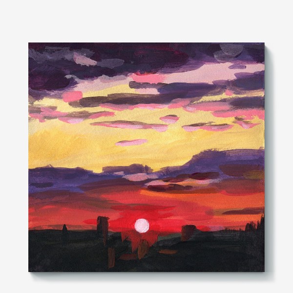 Холст «Sunset. Sketch»