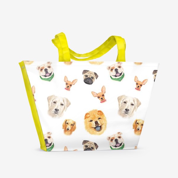 Пляжная сумка «Паттерн собаки»