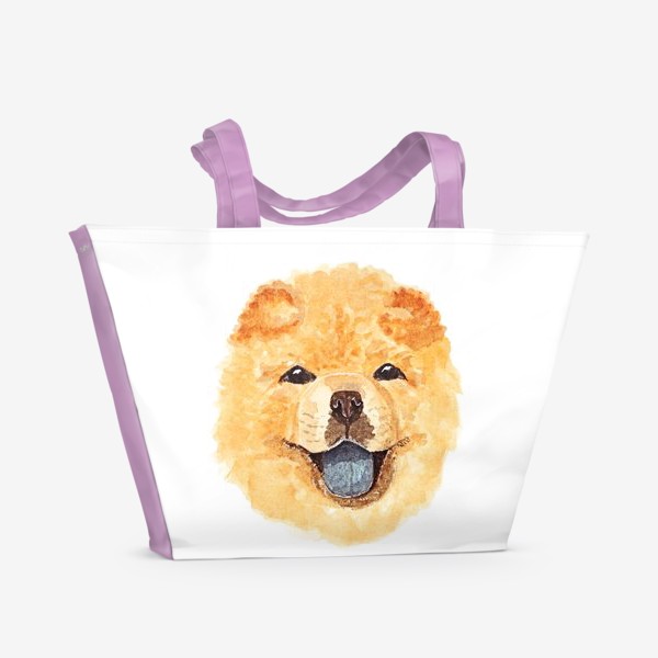Пляжная сумка «Собака чау-чау»