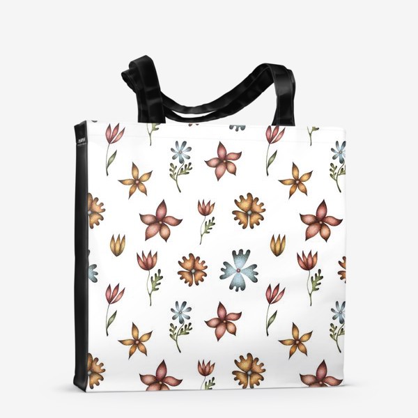 Сумка-шоппер «Весенние полевые цветы»