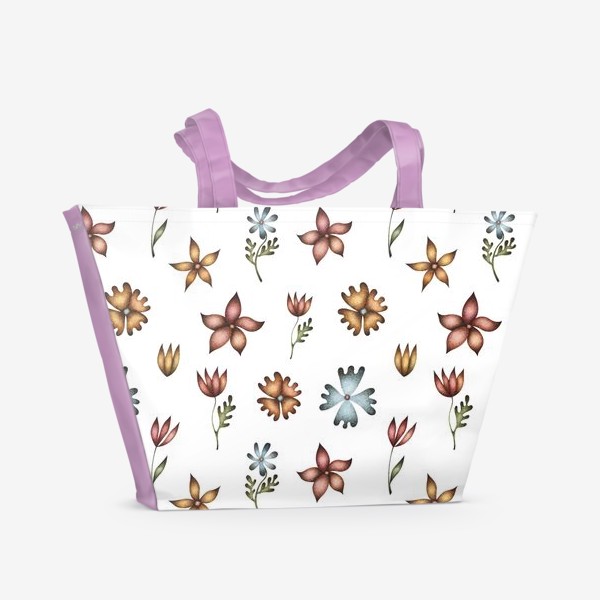 Пляжная сумка &laquo;Весенние полевые цветы&raquo;