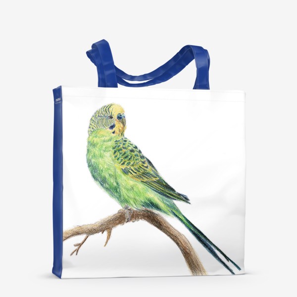 Сумка-шоппер «волнистый попугай»