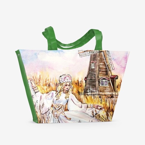 Пляжная сумка &laquo;пшеничное поле&raquo;