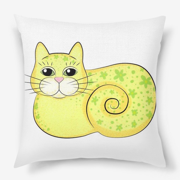 Подушка «Желтый кот»