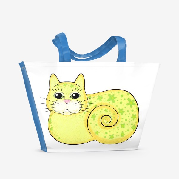 Пляжная сумка «Желтый кот»