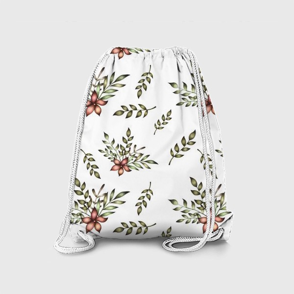Рюкзак «Паттерн с цветочной композицией»
