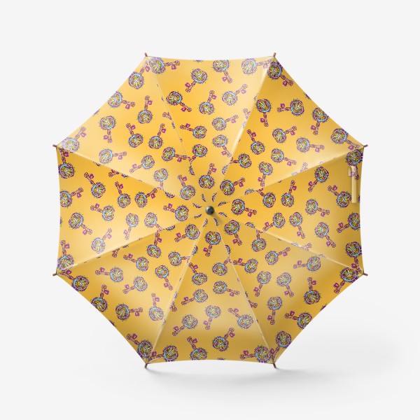 Зонт «Котик ключ оранжевый»