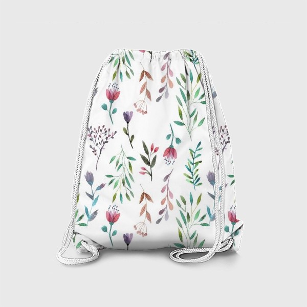 Рюкзак «Цветочный паттерн, ботаника»