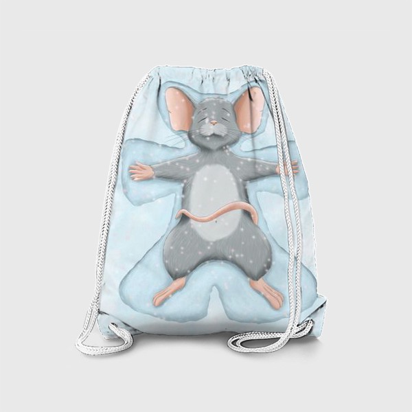 Рюкзак «Мышонок снежный ангел»