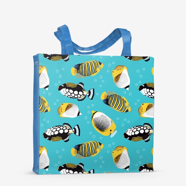 Сумка-шоппер «Тропические рыбки в море»