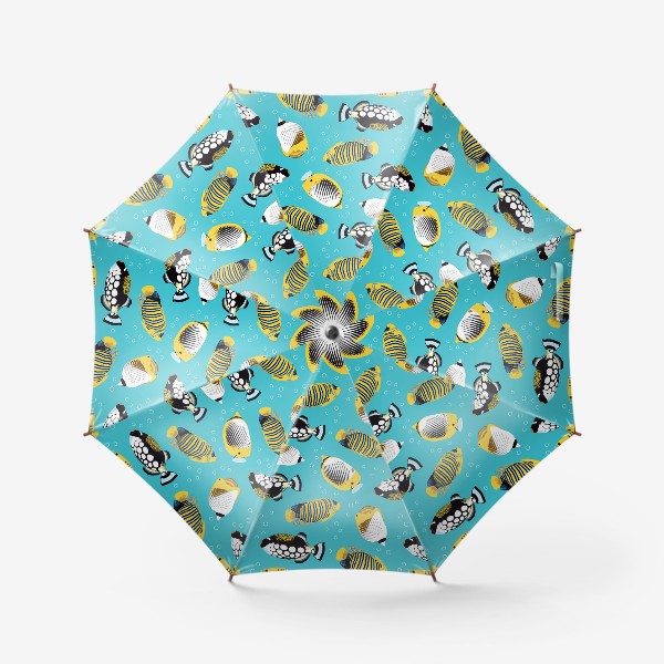 Зонт «Тропические рыбки в море»