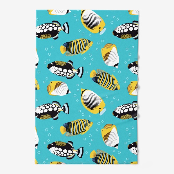 Полотенце «Тропические рыбки в море»