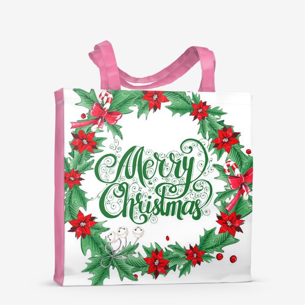 Сумка-шоппер «Рождественский венок»
