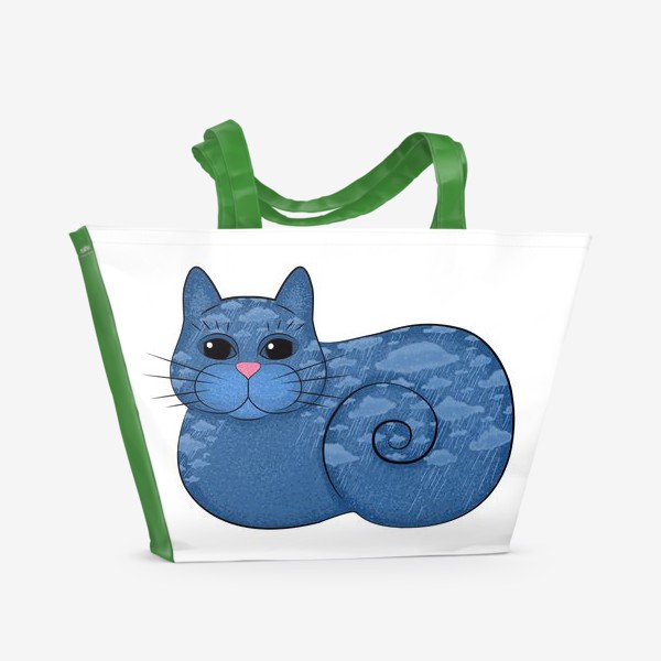 Пляжная сумка «Дождливый кот»