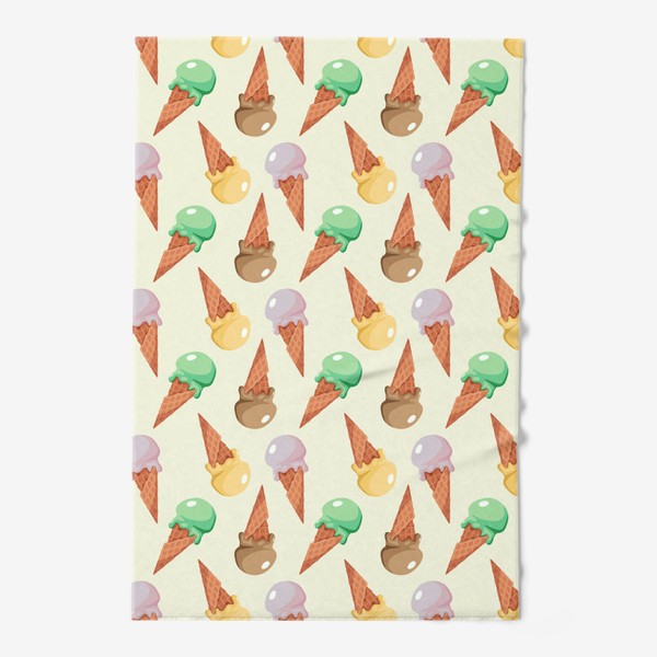 Полотенце «Seamless pattern with ice cream.»