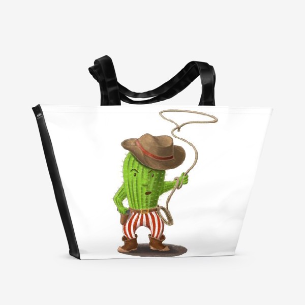 Пляжная сумка «Кактус ковбой»