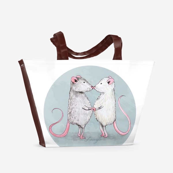 Пляжная сумка «Парочка крысок»
