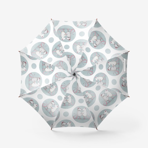 Зонт «Паттерн с парочкой крысей»