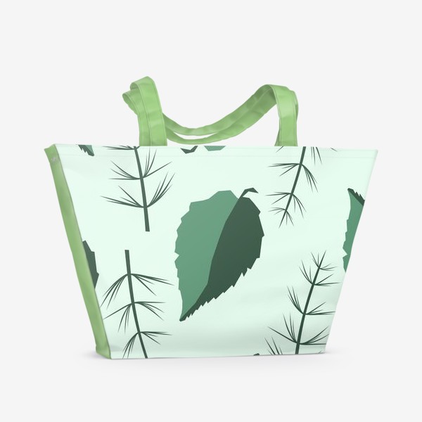 Пляжная сумка &laquo;Двухцветные листья&raquo;