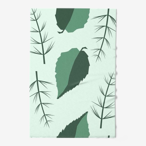 Полотенце &laquo;Двухцветные листья&raquo;