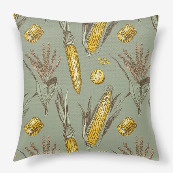Подушка «Узор с кукурузой»