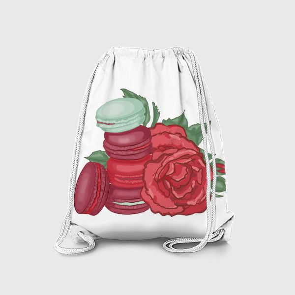 Рюкзак «Макаруны и розы»