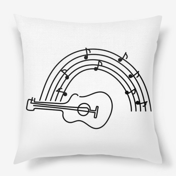 Подушка «Музыка. Гитара.»