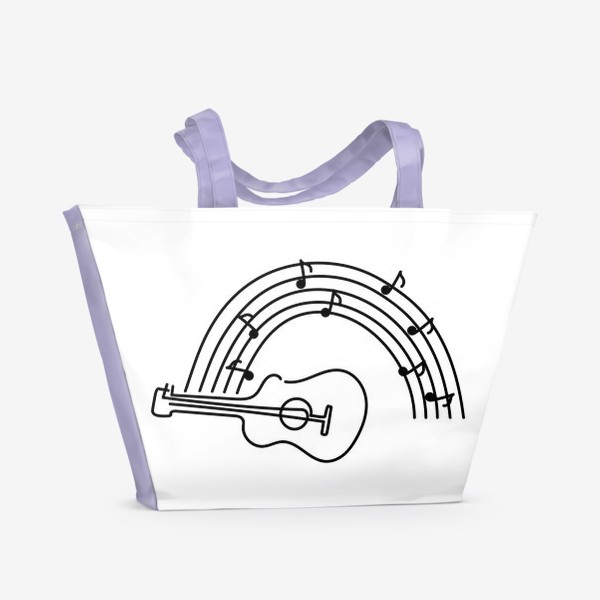 Пляжная сумка «Музыка. Гитара.»