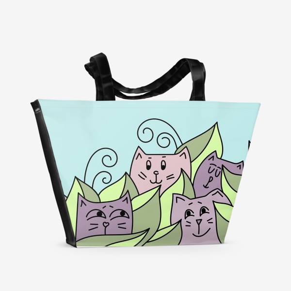 Пляжная сумка «Коты»