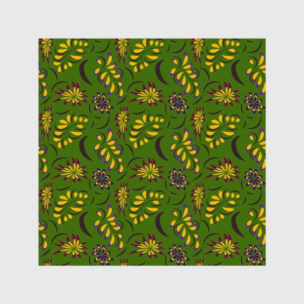 Шторы «abstract seamless floral pattern exotic shapes»