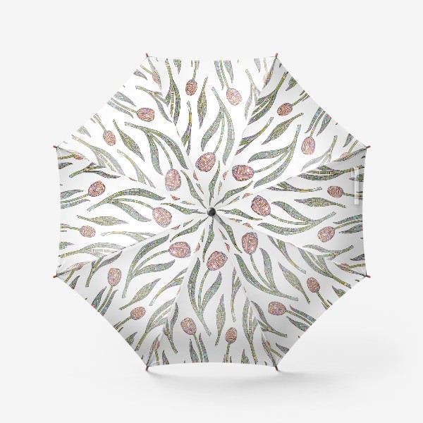 Зонт «Тюльпаны с орнаментом»